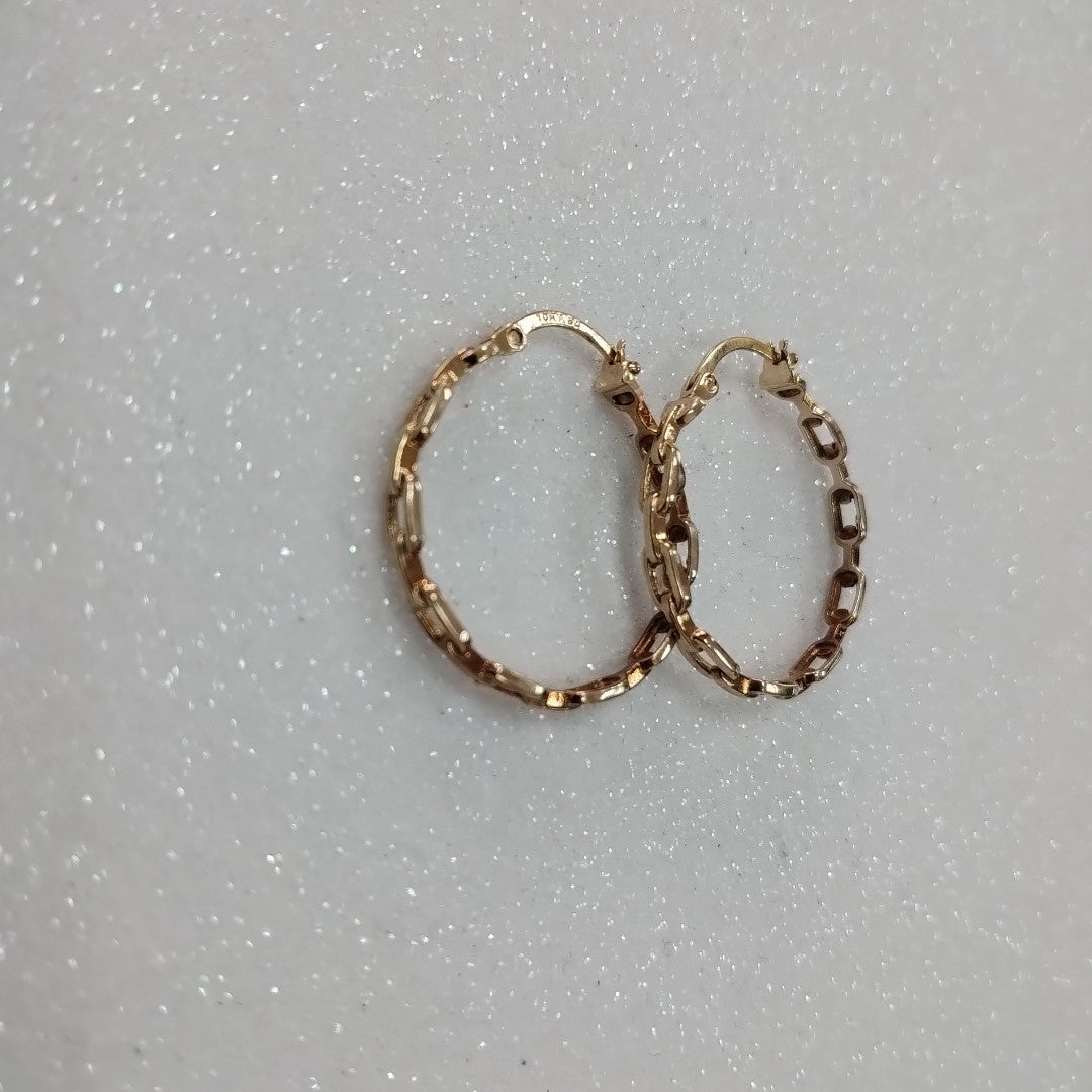 ARRACADAS PAR ORO 10 K 3 GRMS (SEMINUEVO)