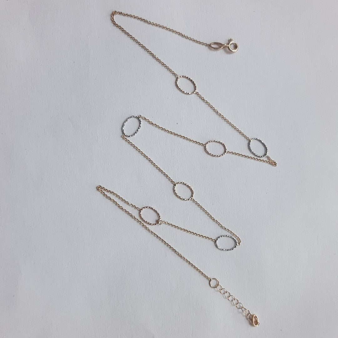 GARGANTILLA ORO COMBINADO 14 K 2,00 GRMS (SEMINUEVO)
