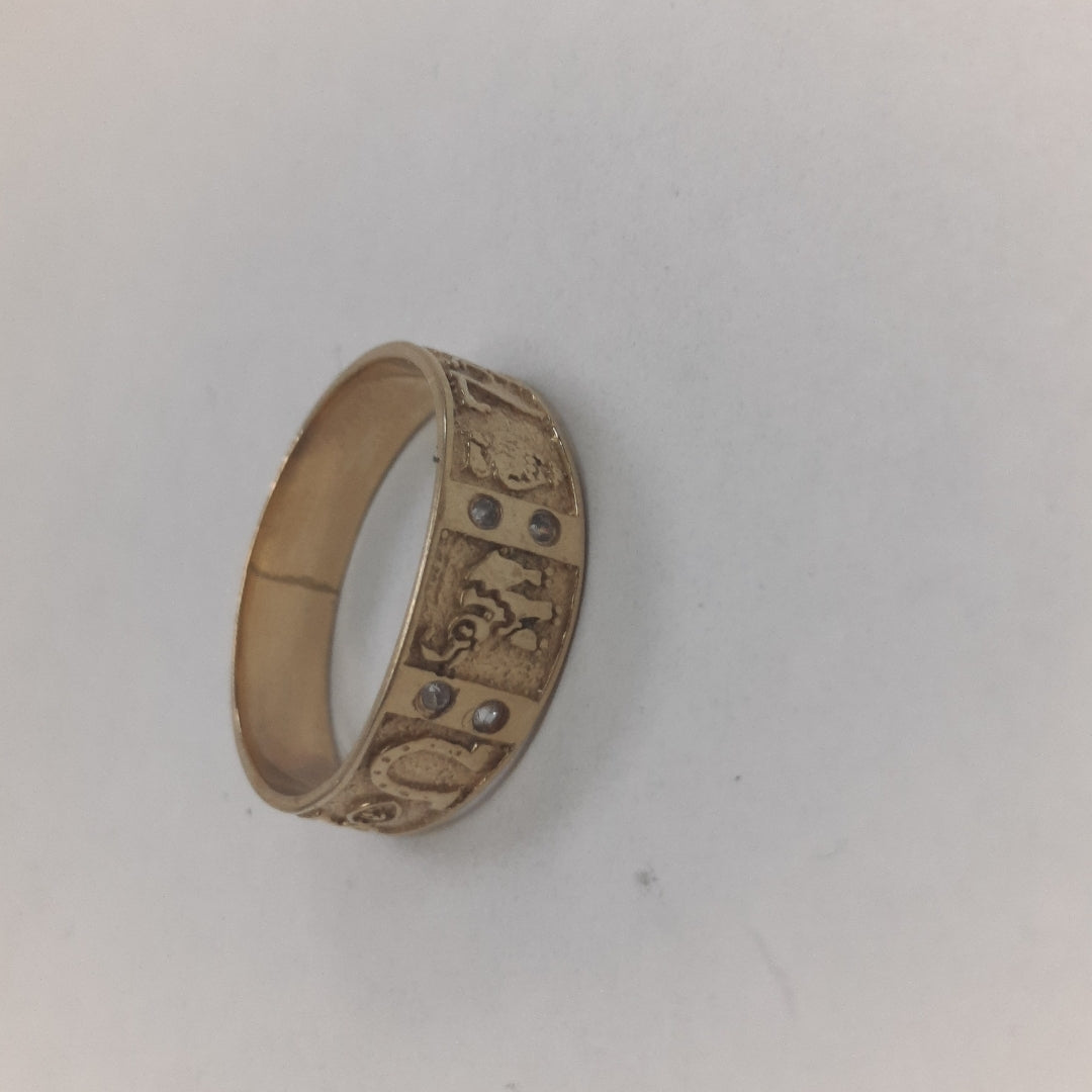 ARGOLLA DE LA SUERTE ORO 14 K 3,00 GRMS (SEMINUEVO)