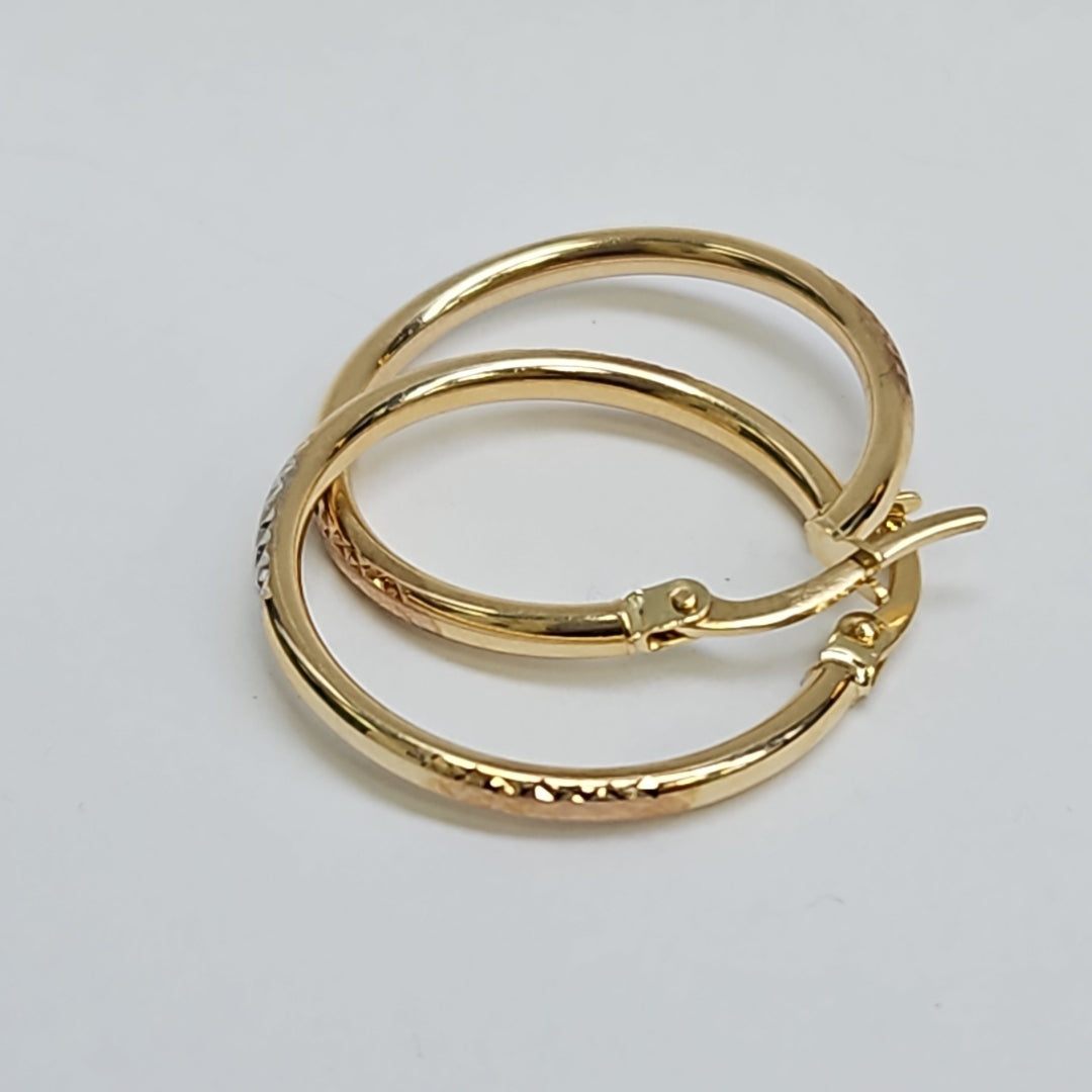 ARRACADAS ORO 10K 1.5 (NUEVO)