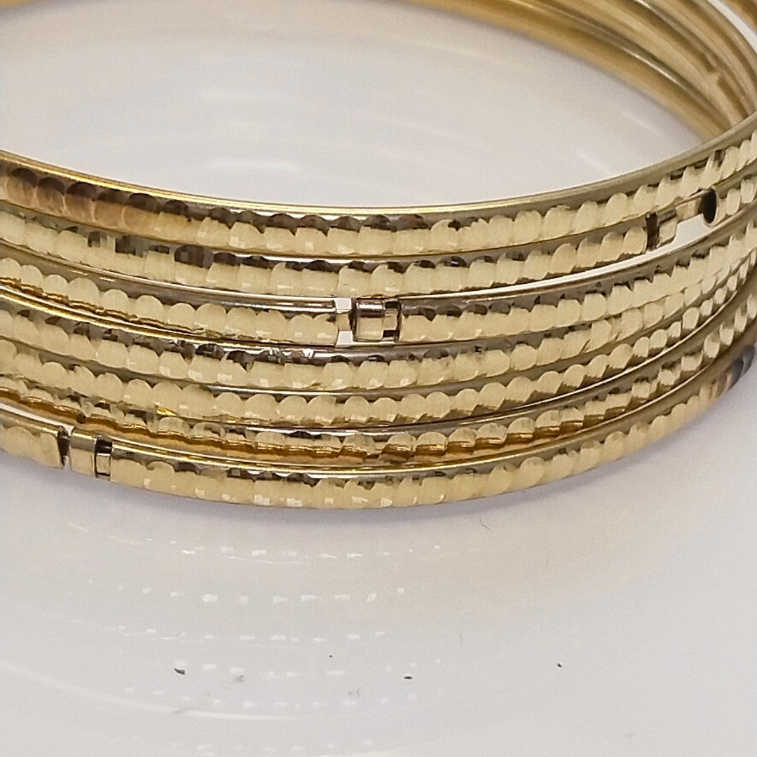 SEMANARIO DE PULSERAS ORO 14 K 25.9 GRMS (SEMINUEVO)