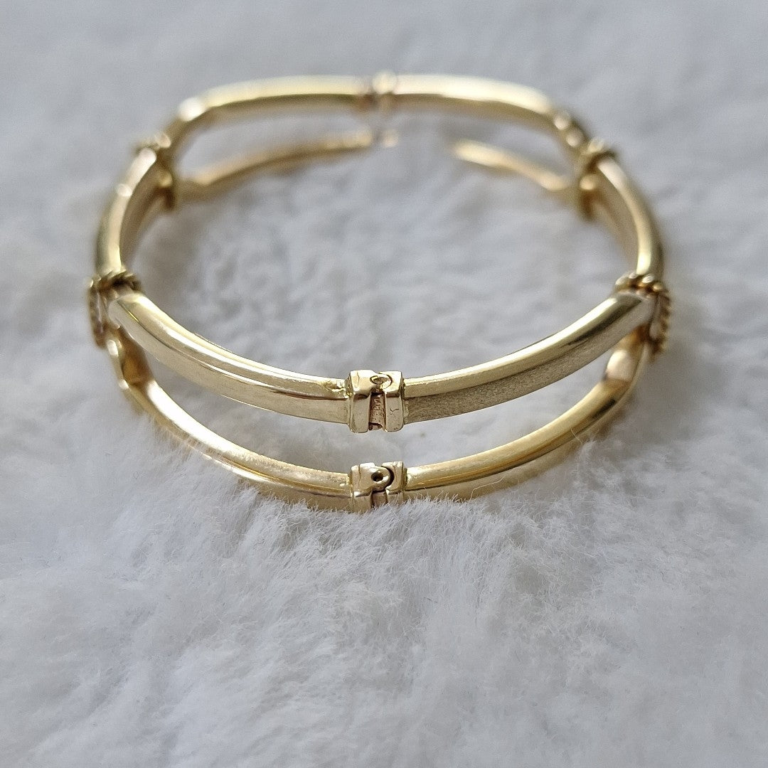 PULSERA RIGIDA ORO 14 K 11.1 GRMS (SEMINUEVO)
