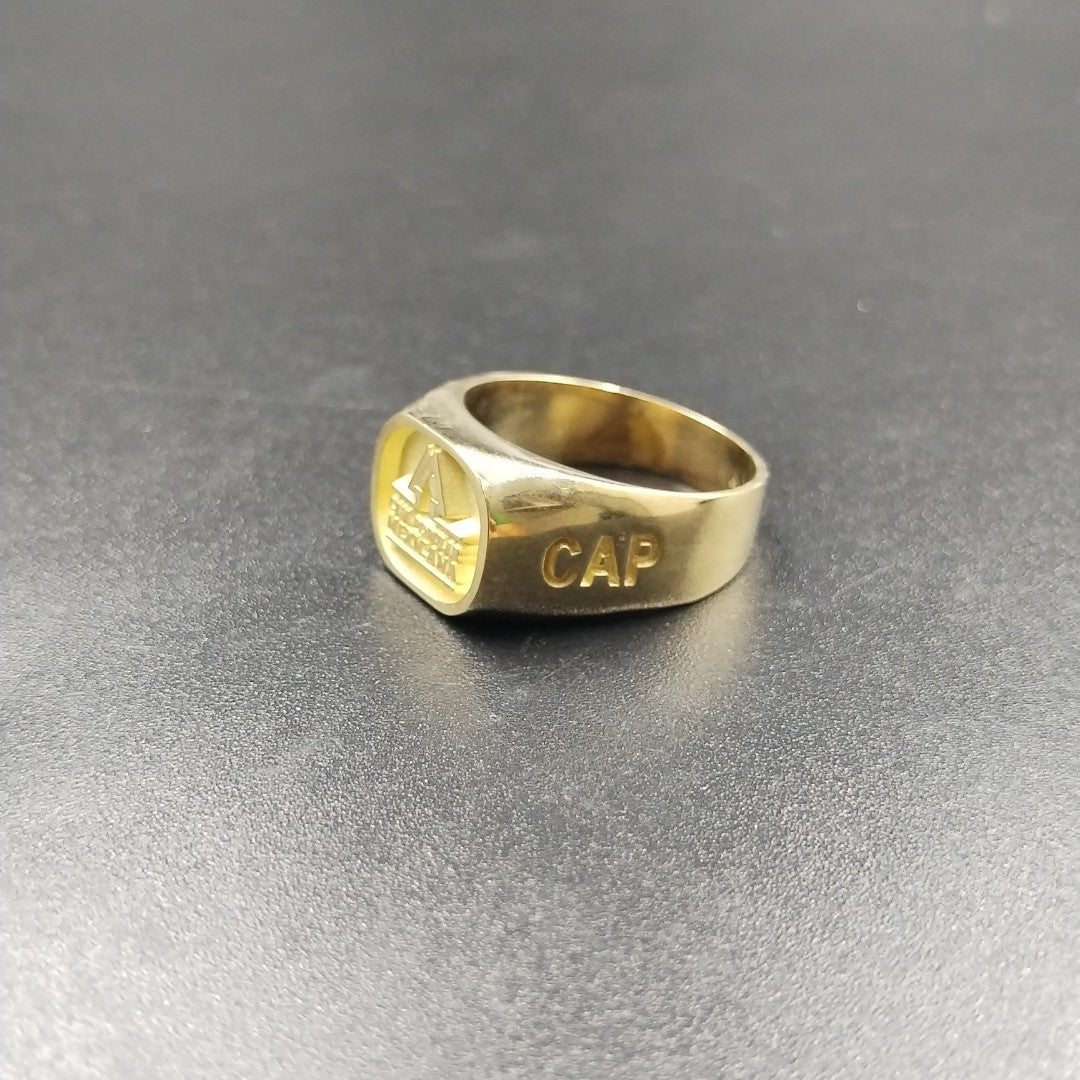 ANILLO CONMEMORATIVO ORO 10 K 12,00 GRMS (SEMINUEVO)
