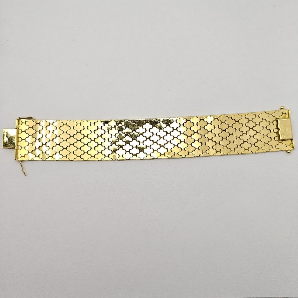BRAZALETE ORO COMBINADO 18 K 66.6 GRMS (SEMINUEVO)
