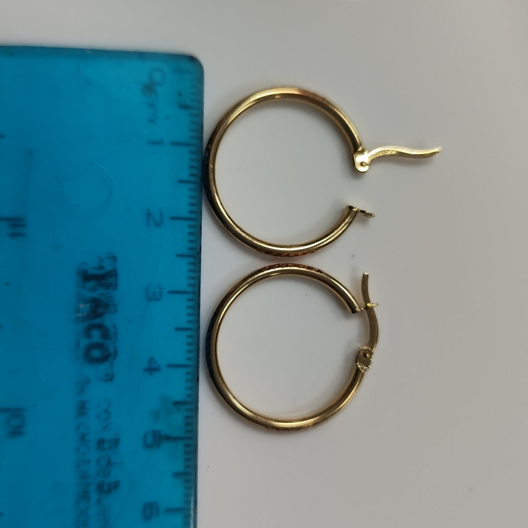 ARRACADAS ORO 10K 1.5 (NUEVO)