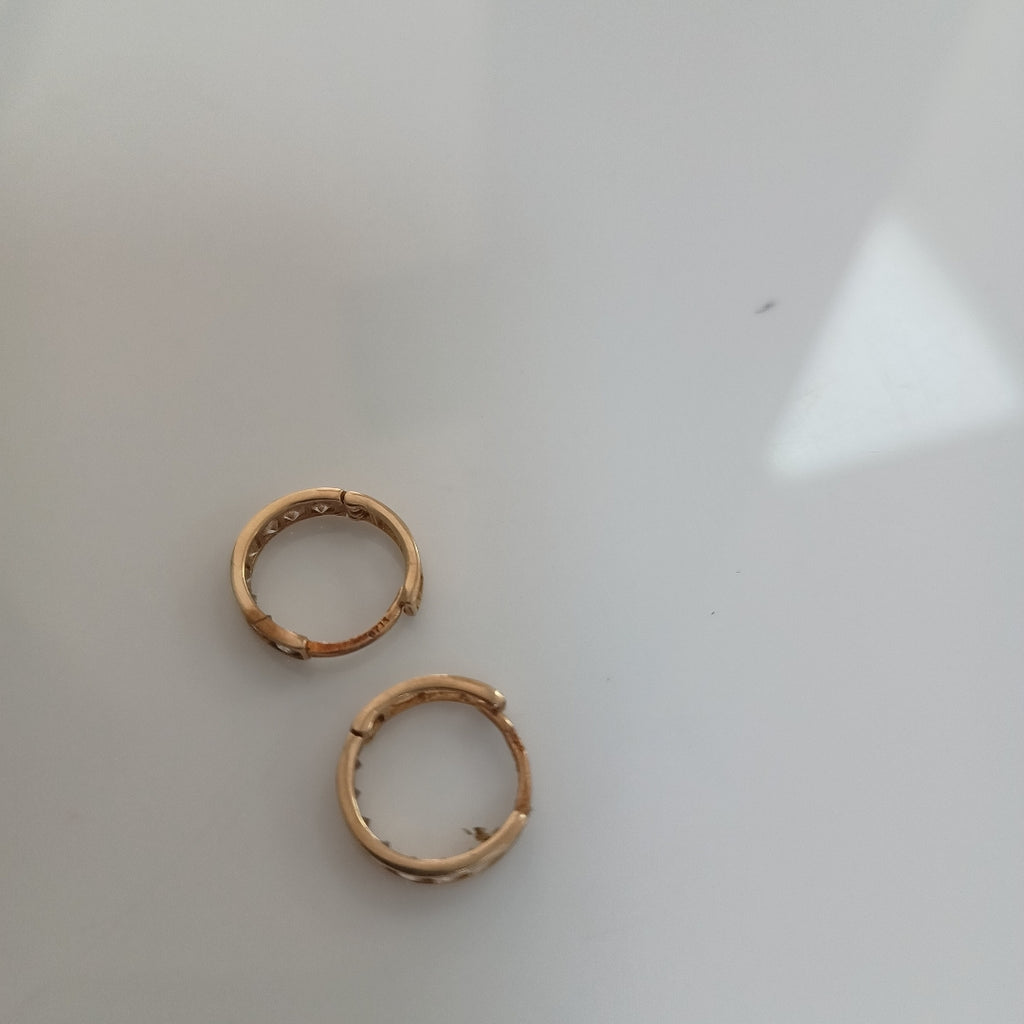 ARRACADAS PAR ORO 10 K 1.4 GRMS (SEMINUEVO)