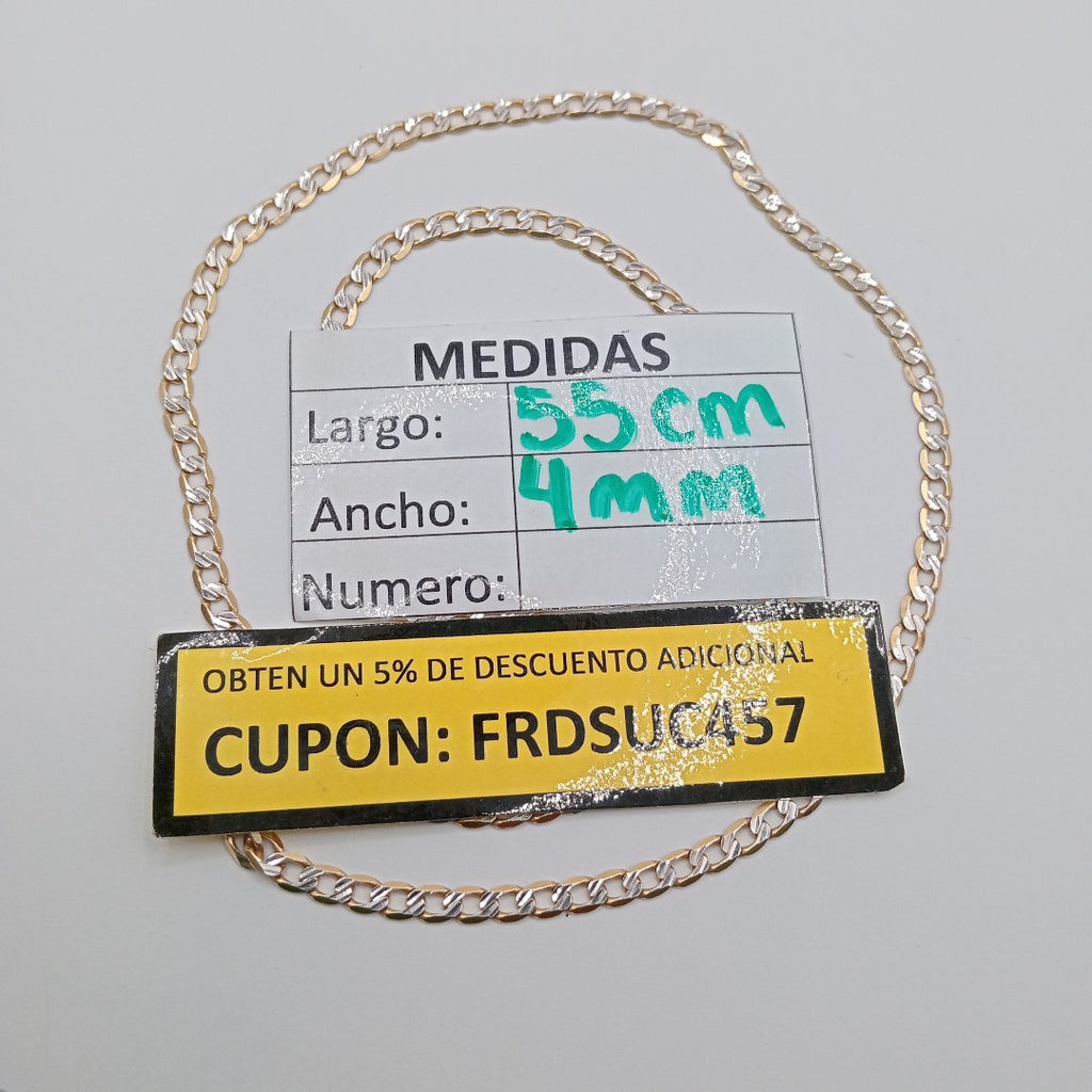 CADENA ORO,RODIADO 14 K 10,30 GRMS (SEMINUEVO)