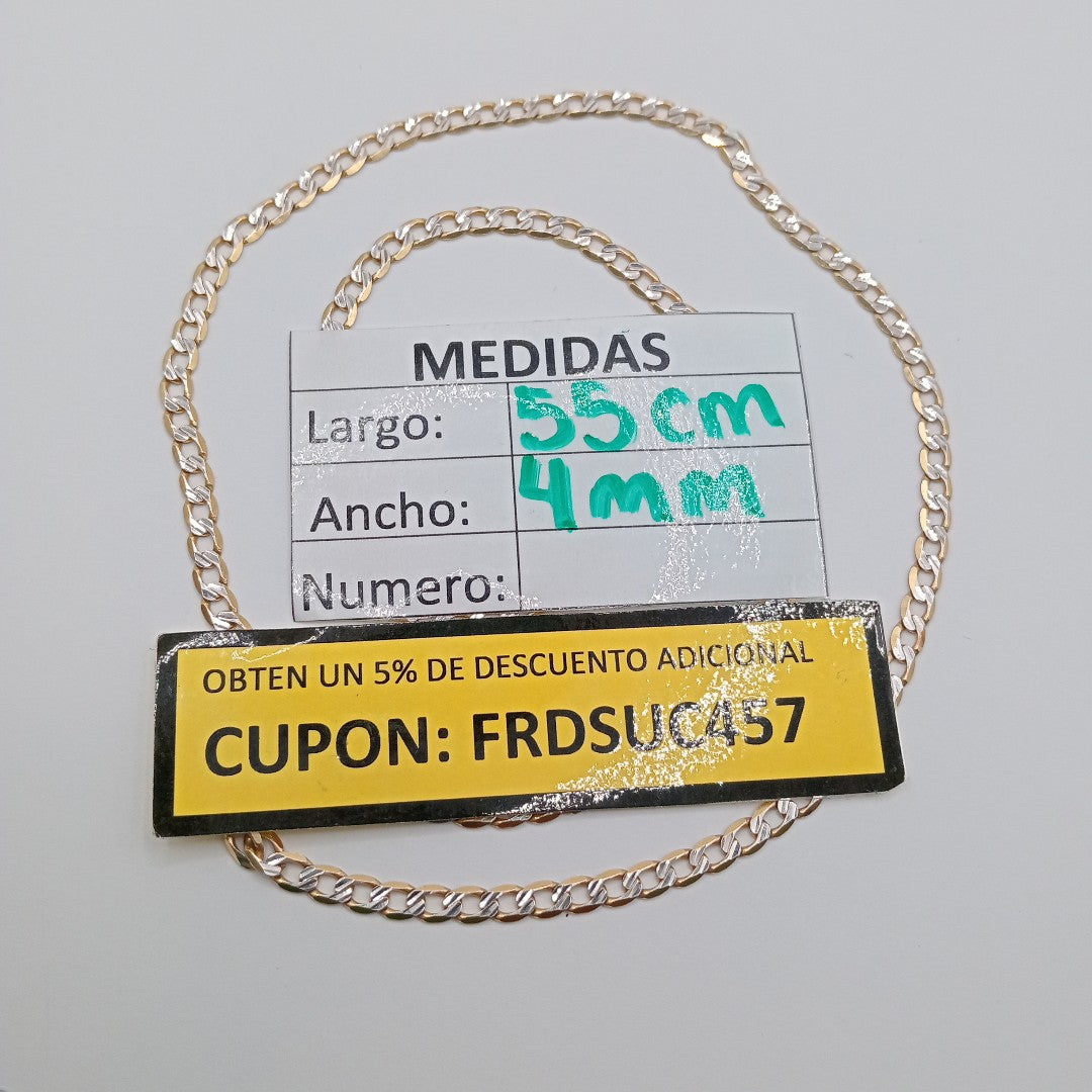 CADENA ORO,RODIADO 14 K 10,30 GRMS (SEMINUEVO)