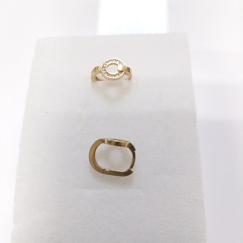 ARRACADAS PAR ORO 14 K 2.5 GRMS (SEMINUEVO)