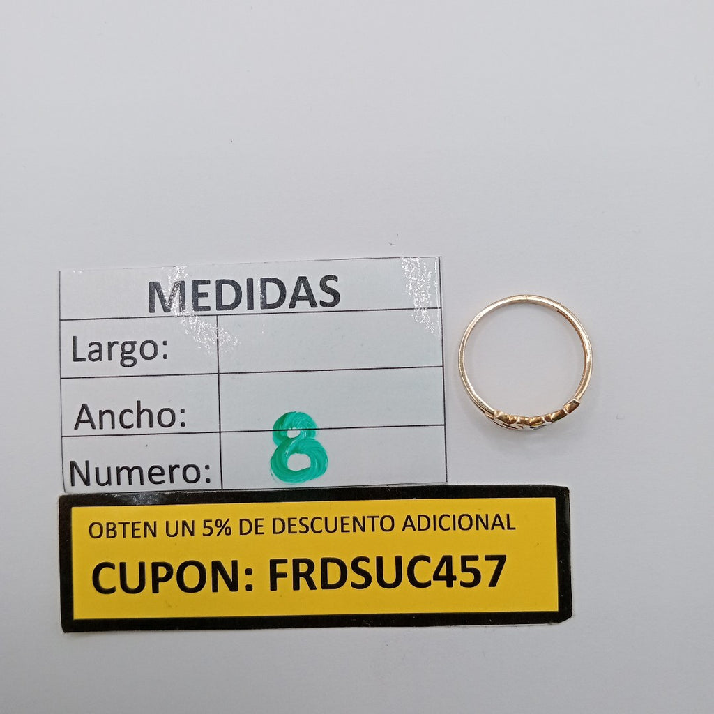 ANILLOS DAMA ORO 14K 1.5 (NUEVO)