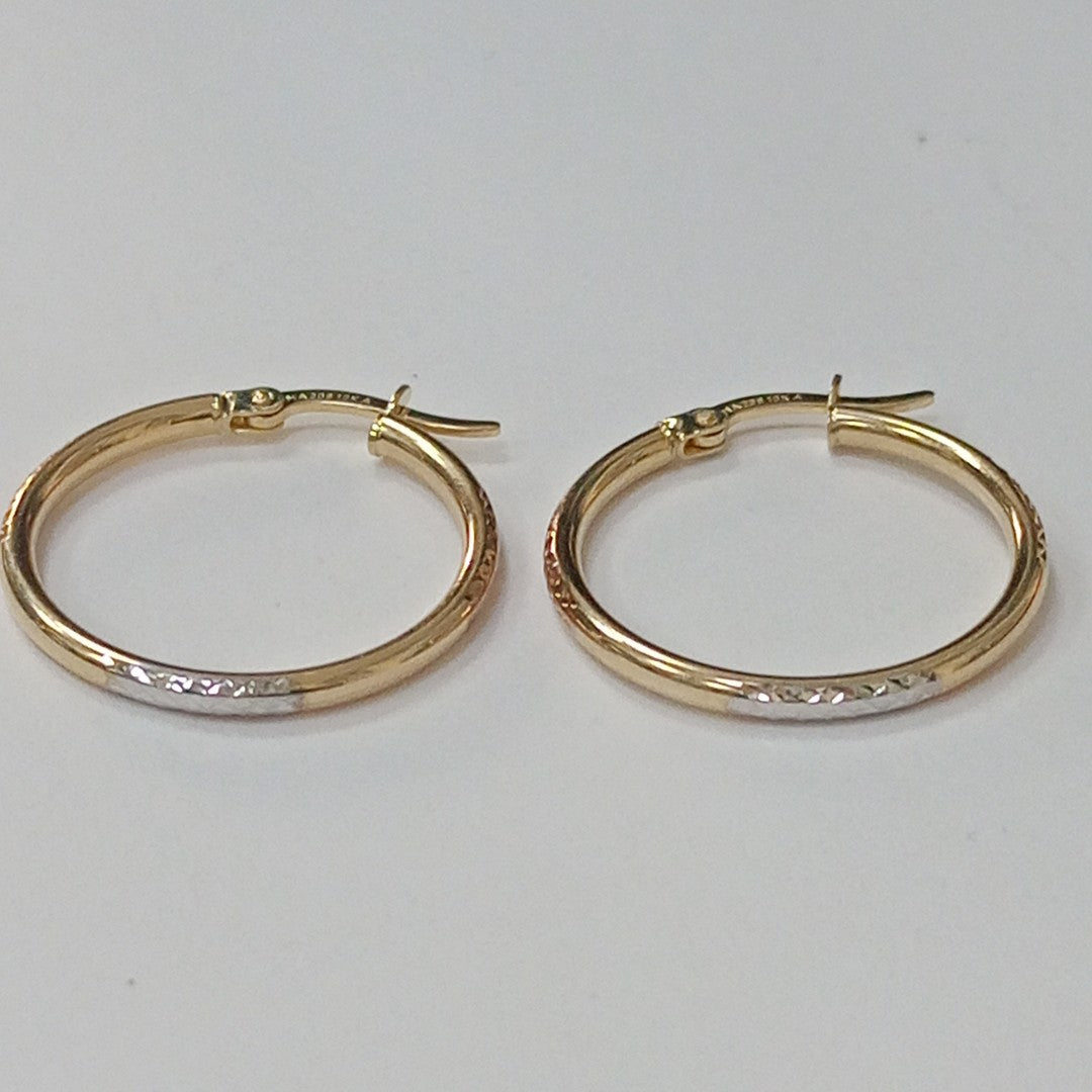 ARRACADAS ORO 10K 1.5 (NUEVO)