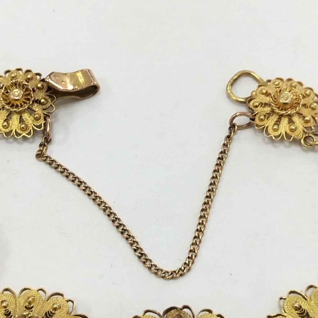 K1 10,70 GRMS 14 K ESPECIFICACIONES COMPLEMENTARIAS PULSERA TEJIDO ESPECIAL (SEMINUEVO)