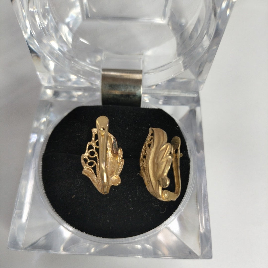 ARETES PAR ORO 14 K 2.4 GRMS (SEMINUEVO)