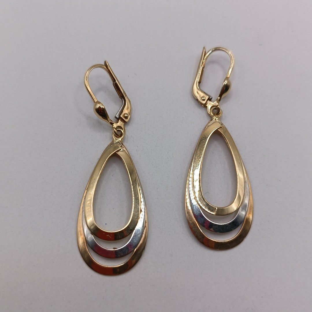 ARETES PAR ORO 14 K 3,40 GRMS (SEMINUEVO)