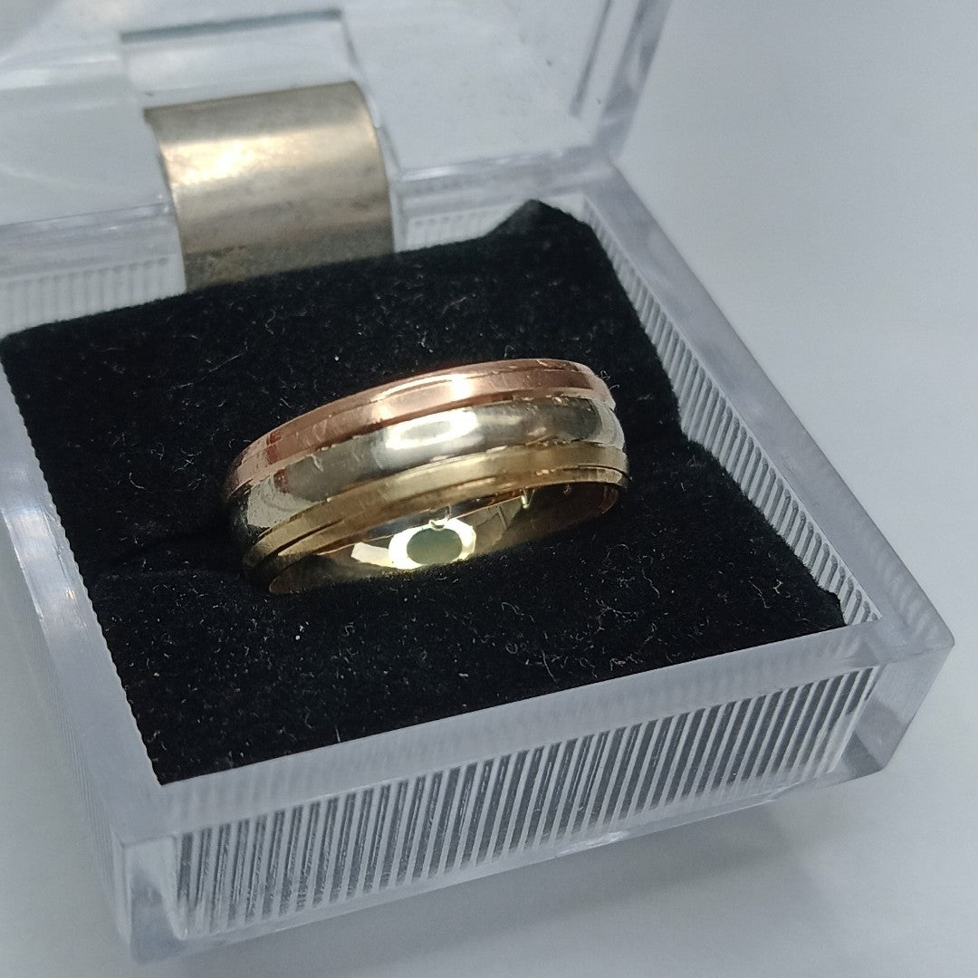 ARGOLLA ORO, ORO COMBINADO 14 K 0.9 GRMS (SEMINUEVO)