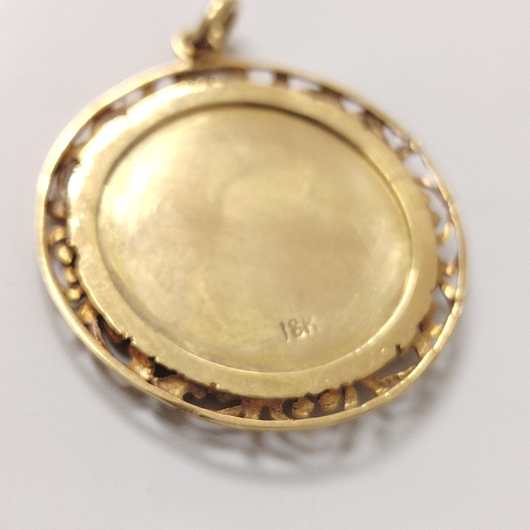 DIJE, MEDALLA PERSONAL ORO 18 K 7.5 GRMS (SEMINUEVO)