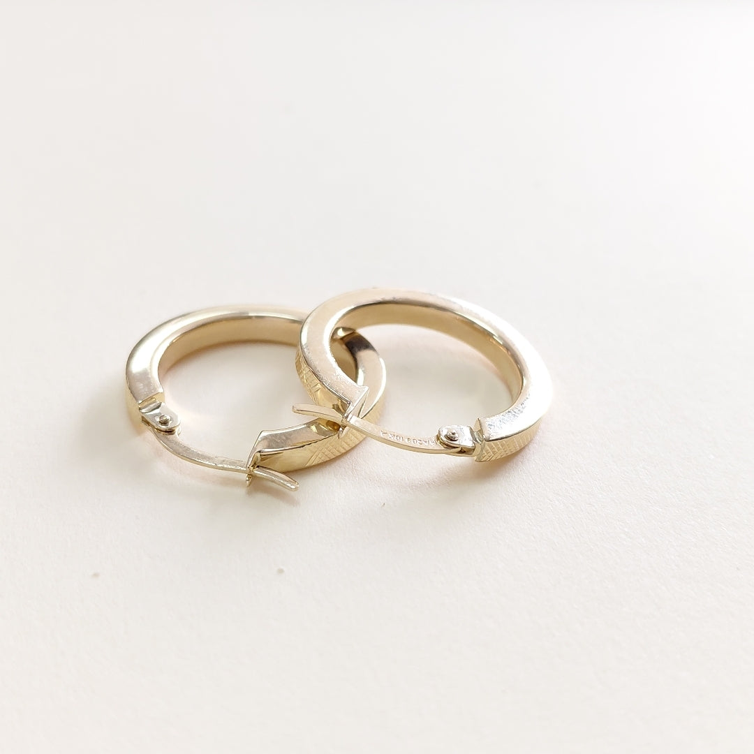 ARRACADAS ORO 10K 2.5 (NUEVO)