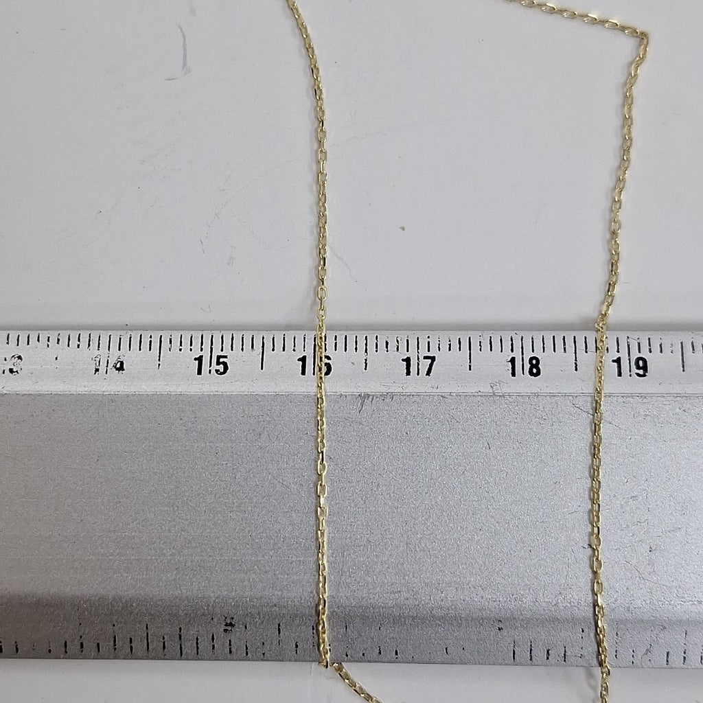 CADENA, DIJE ORO, ORO COMBINADO 14 K 2.4 GRMS (SEMINUEVO)