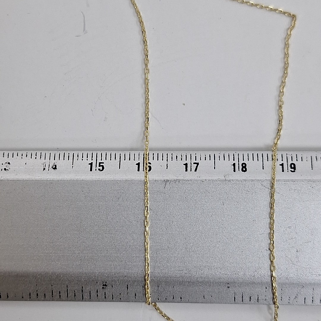 CADENA, DIJE ORO, ORO COMBINADO 14 K 2.4 GRMS (SEMINUEVO)