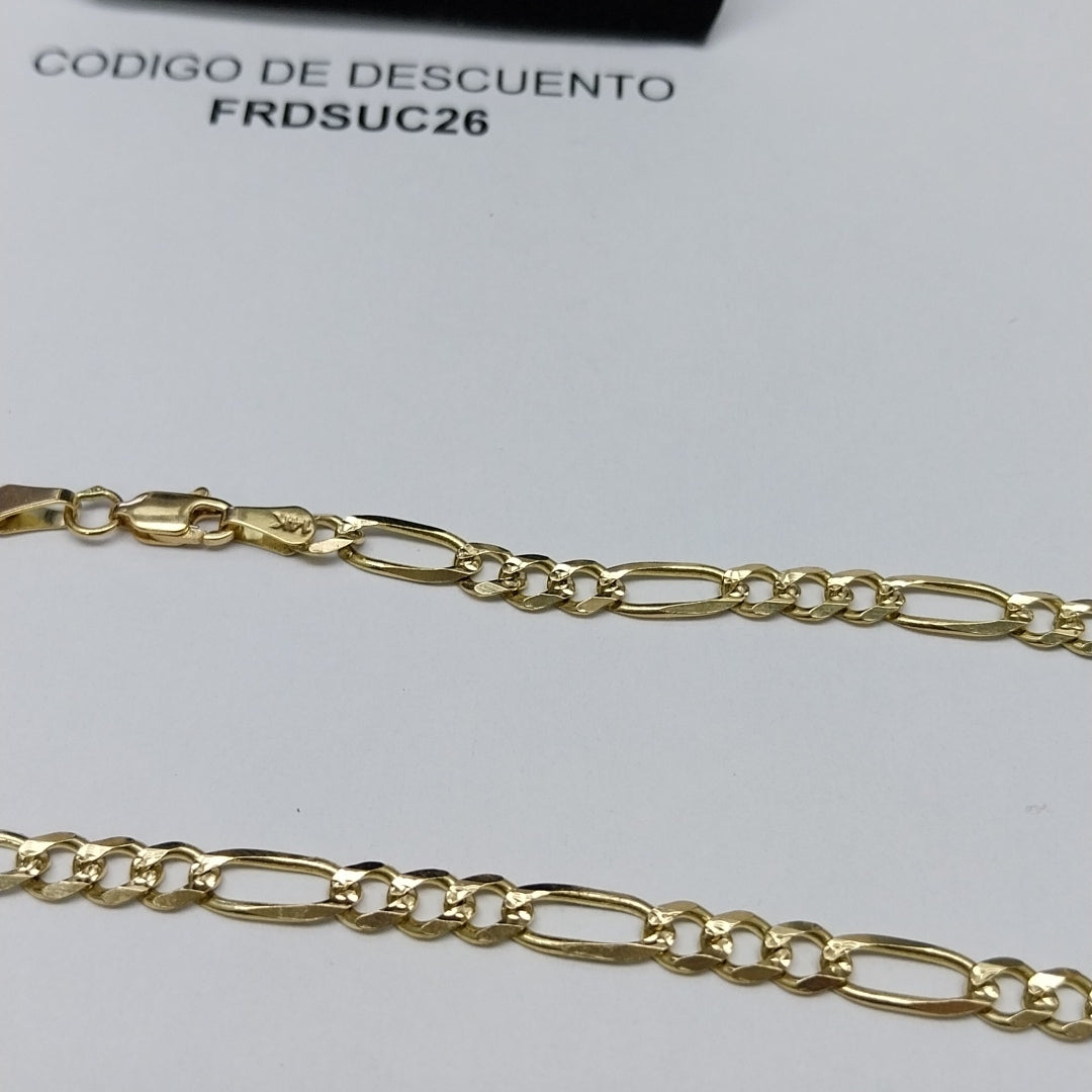 CADENA 3 X 1 19.11GR 60 CM 14K (NUEVO)