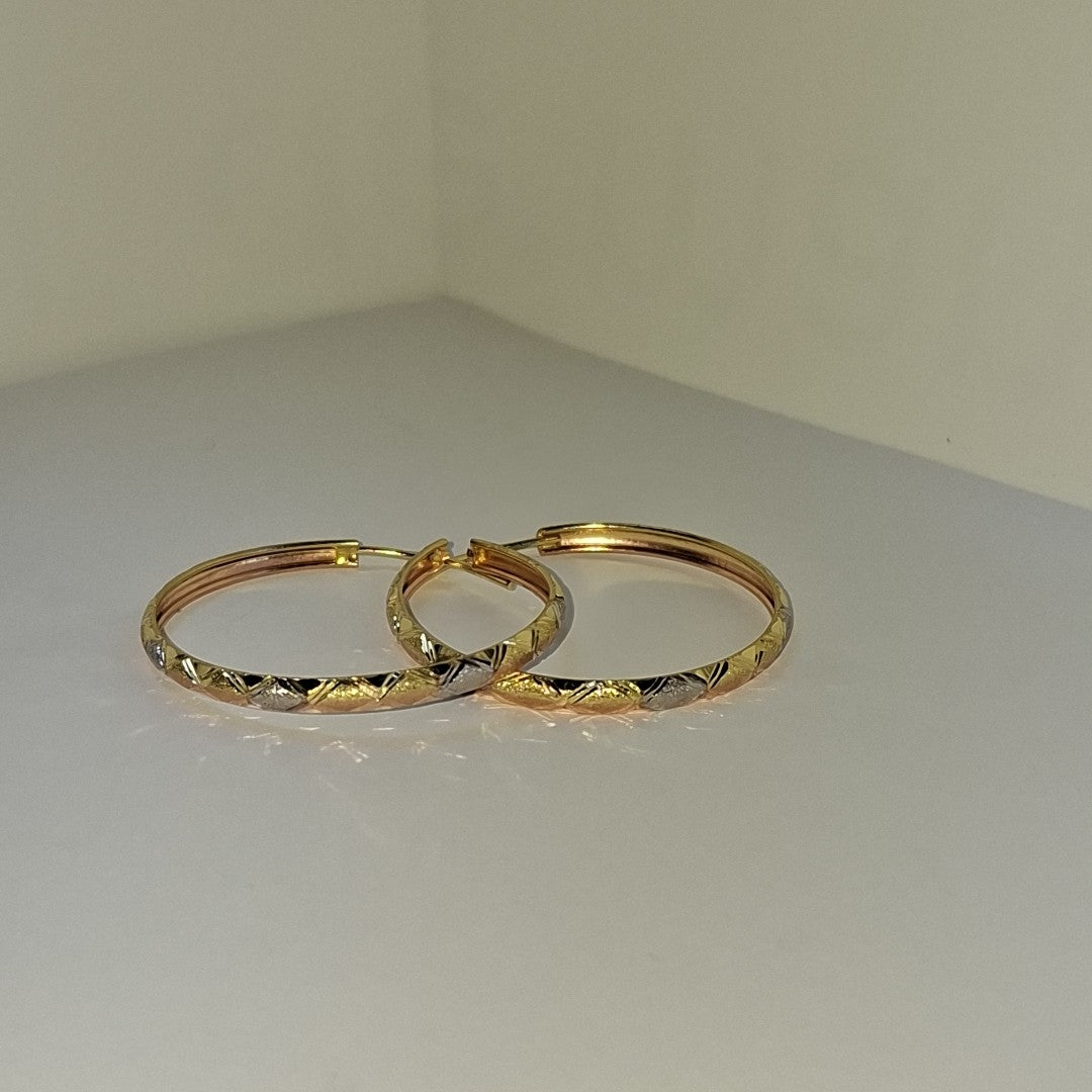 ARRACADAS PAR ORO COMBINADO 10 K 3.7 GRMS (SEMINUEVO)