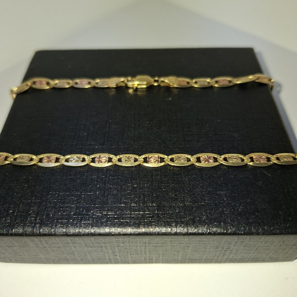 CADENA ORO COMBINADO 14 K 9,70 GRMS (SEMINUEVO)