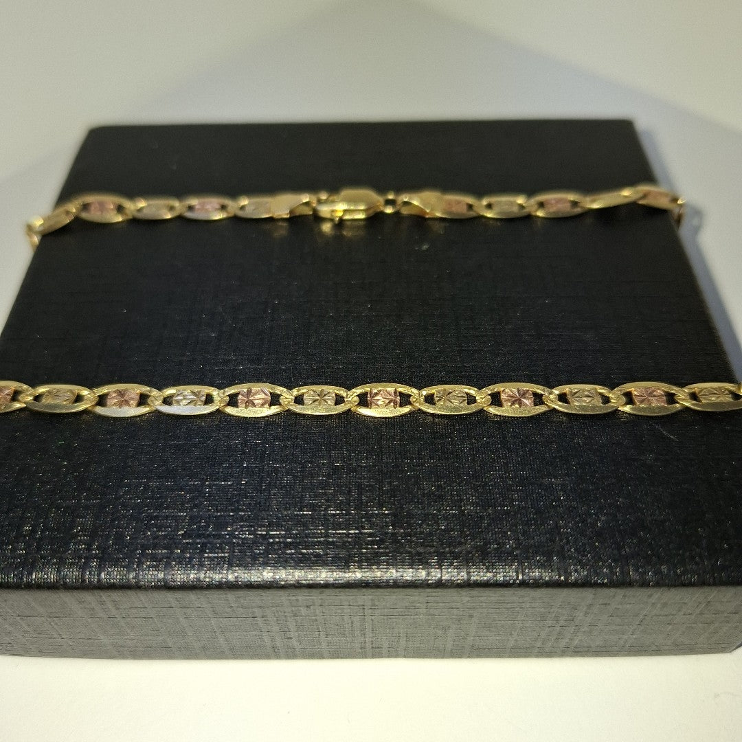 CADENA ORO COMBINADO 14 K 9,70 GRMS (SEMINUEVO)