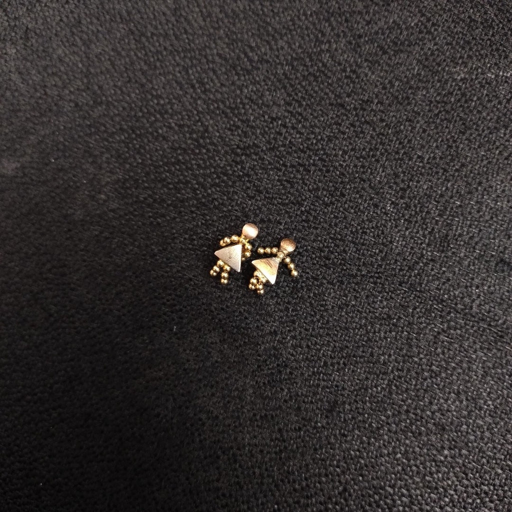 BROQUELES PAR ORO COMBINADO 10 K 1,40 GRMS (SEMINUEVO)