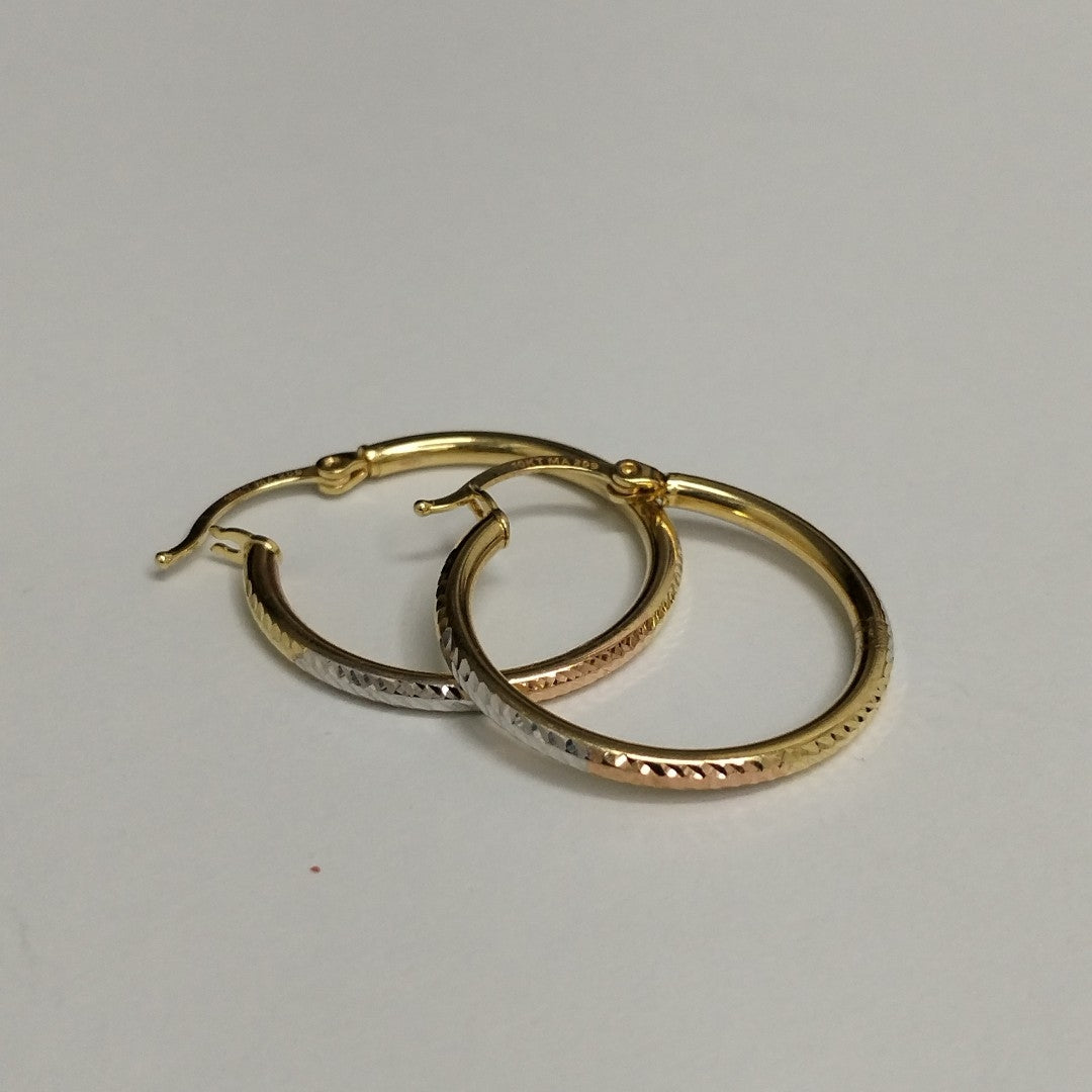 ARRACADAS ORO 10K 1.5 (NUEVO)