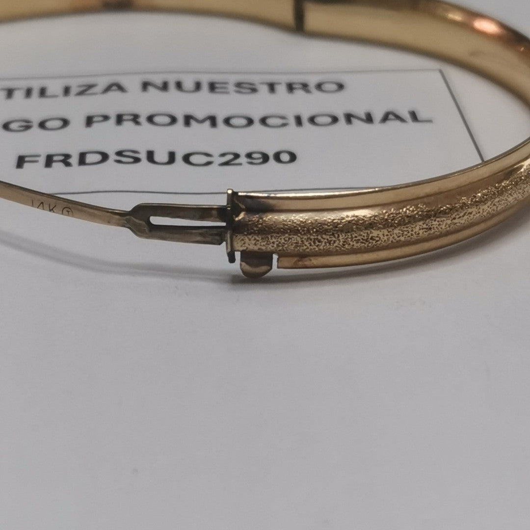 PULSERA RIGIDA ORO 14 K 9.2 GRMS (SEMINUEVO)