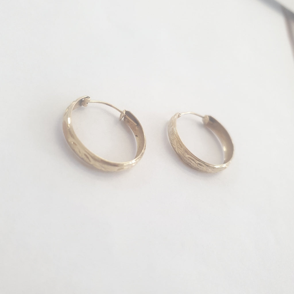 ARRACADAS PAR ORO 14 K 2.5 GRMS (SEMINUEVO)