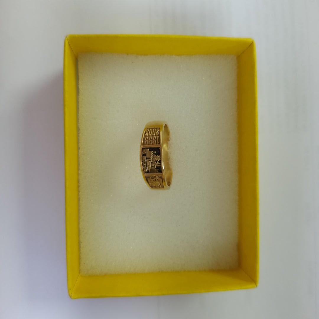 ANILLO DE GRADUACIÓN ORO 14 K 6.5 GRMS (SEMINUEVO)