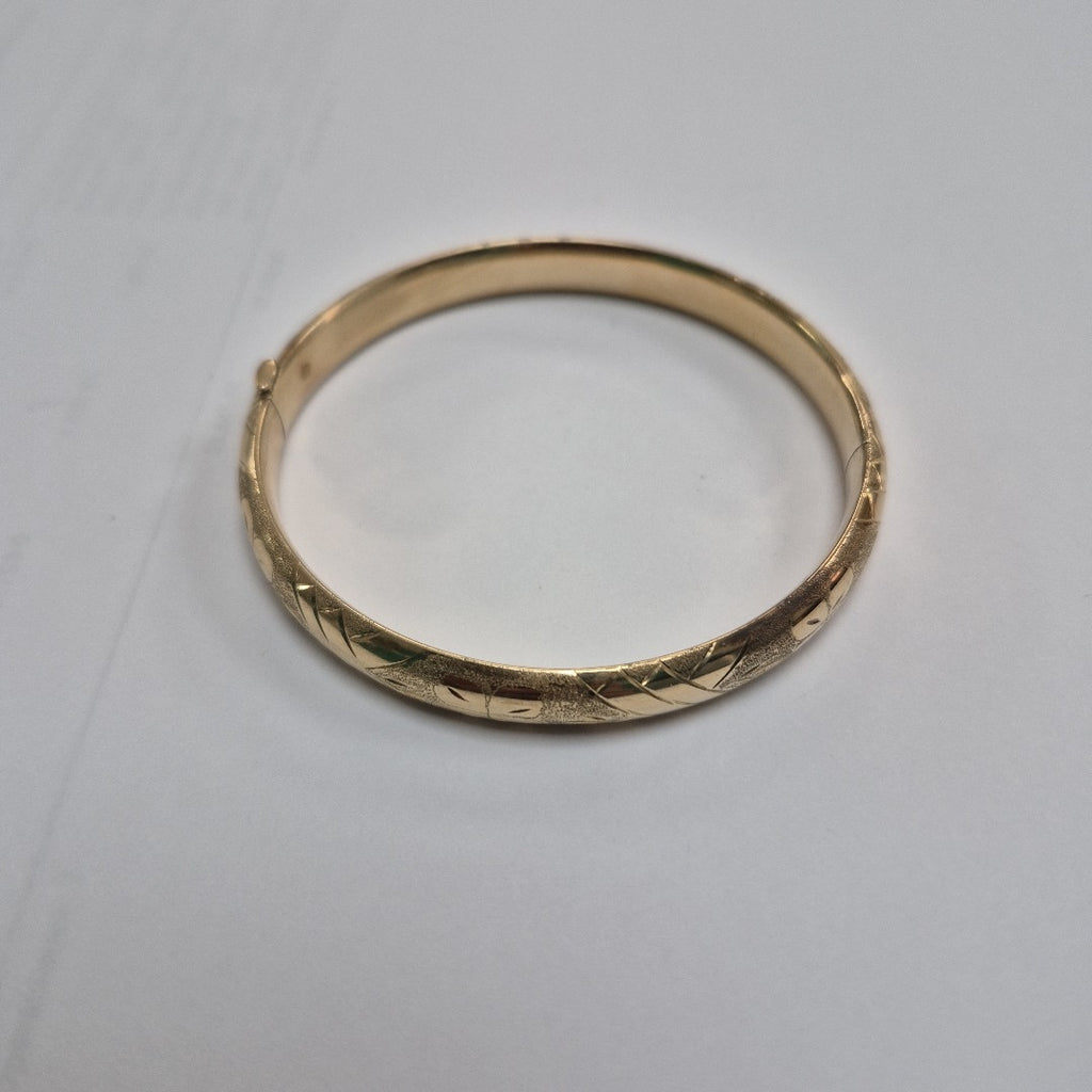 PULSERA RIGIDA ORO 10 K 8.3 GRMS (SEMINUEVO)