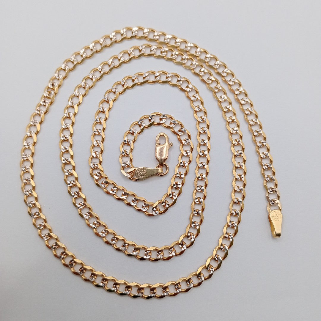 CADENA ORO,RODIADO 10 K 13,60 GRMS (SEMINUEVO)