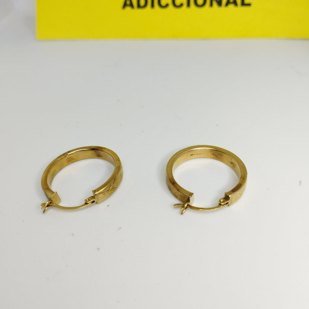 ARRACADAS PAR ORO 14 K 3 GRMS (SEMINUEVO)