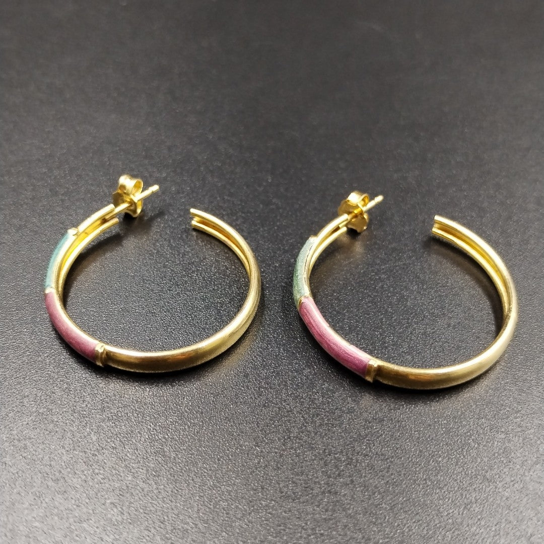 BROQUELES PAR ORO 14 K 4.8 GRMS (SEMINUEVO)