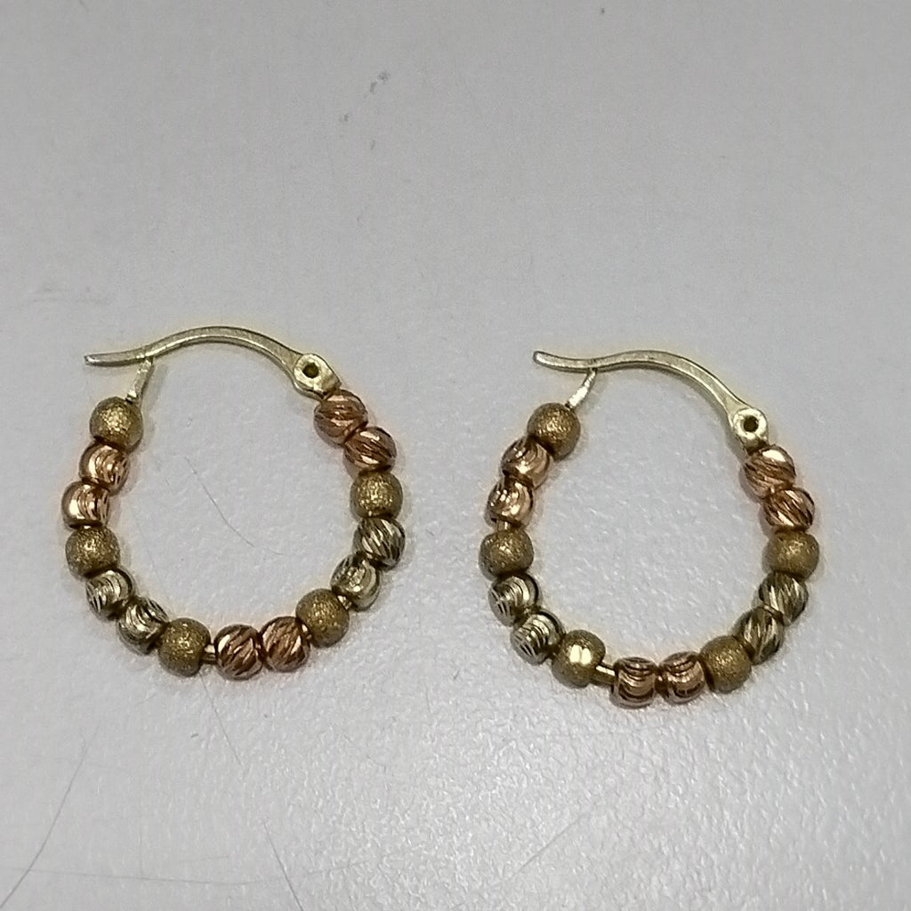 ARRACADAS PAR ORO 14 K 2.9 GRMS (SEMINUEVO)