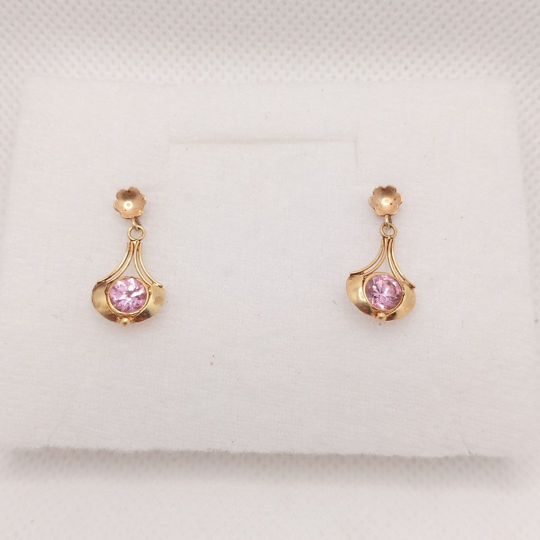ARETES PAR ORO 14 K 1.8 GRMS (SEMINUEVO)