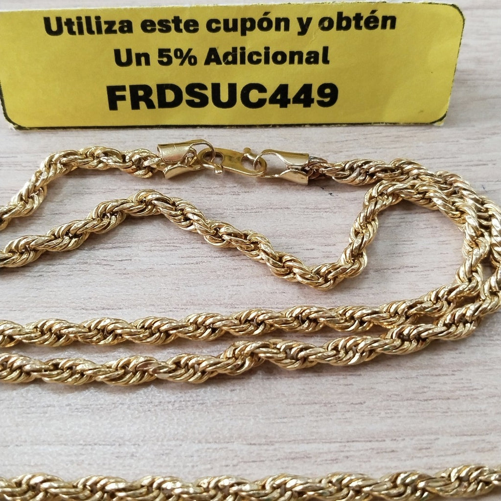 CADENA ORO 21 K 15.5 GRMS (SEMINUEVO)