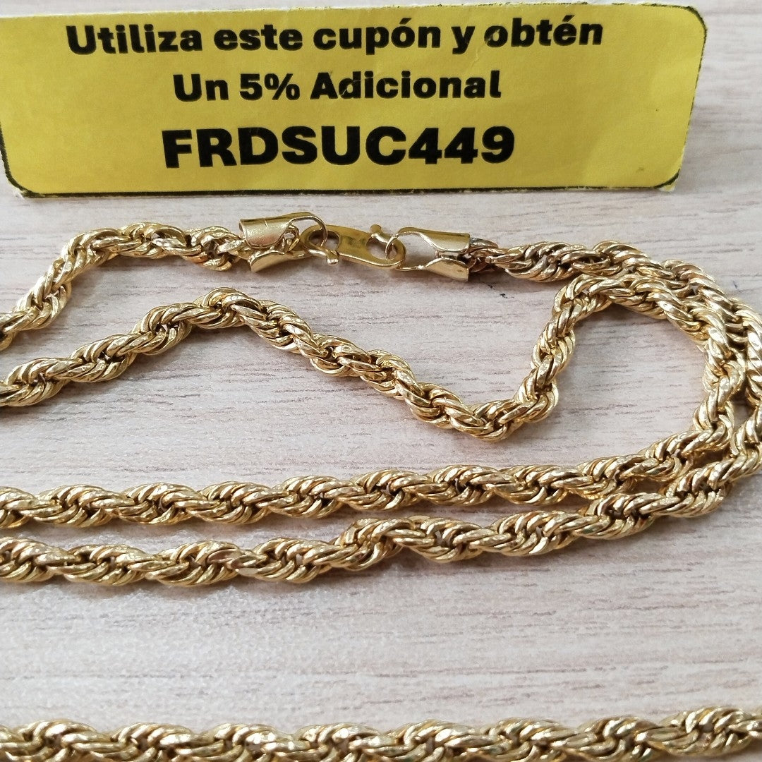 CADENA ORO 21 K 15.5 GRMS (SEMINUEVO)