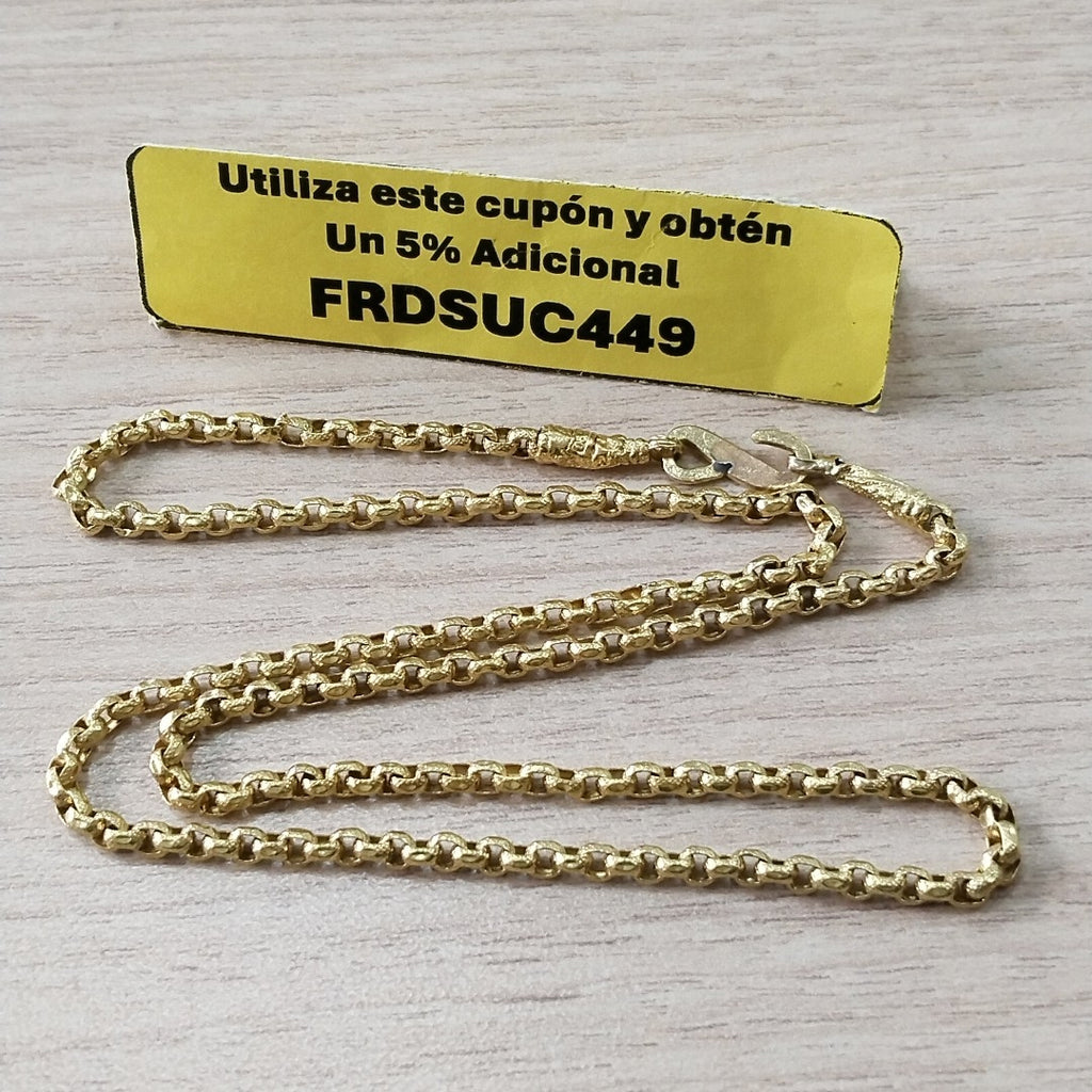CADENA ORO 24K 15.4 GRMS (SEMINUEVO)