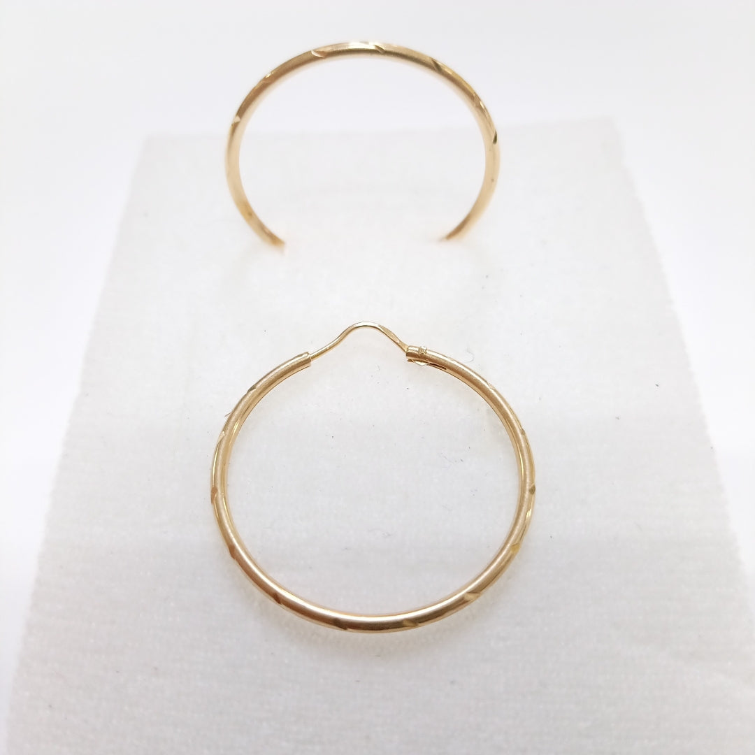 ARRACADAS PAR ORO 14 K 2 GRMS (SEMINUEVO)
