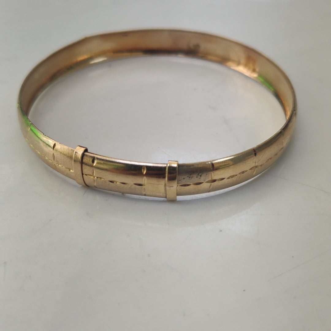 PULSERA RIGIDA ORO 10 K 10.2 GRMS (SEMINUEVO)