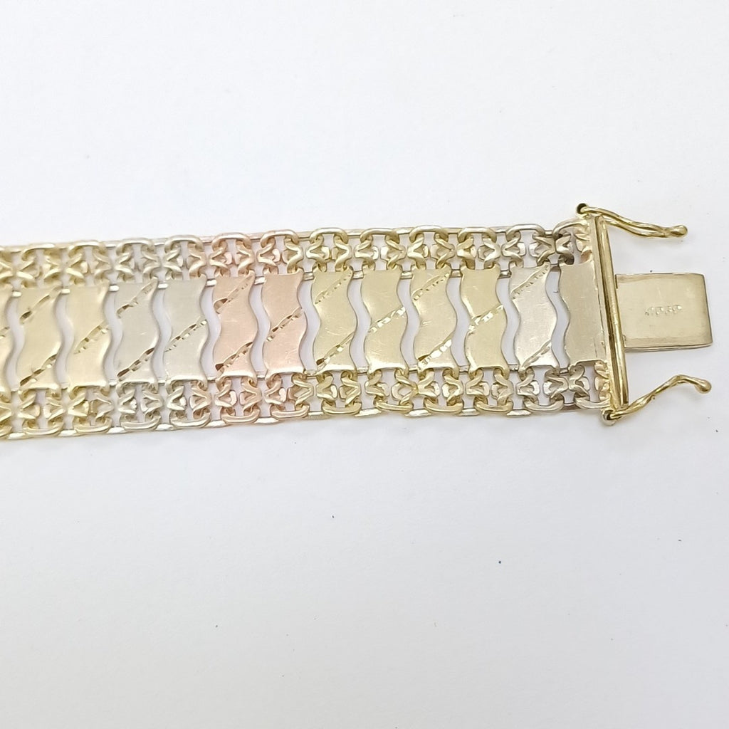 PULSERA ORO,ORO COMBINADO 14 K 25,30 GRMS (SEMINUEVO)