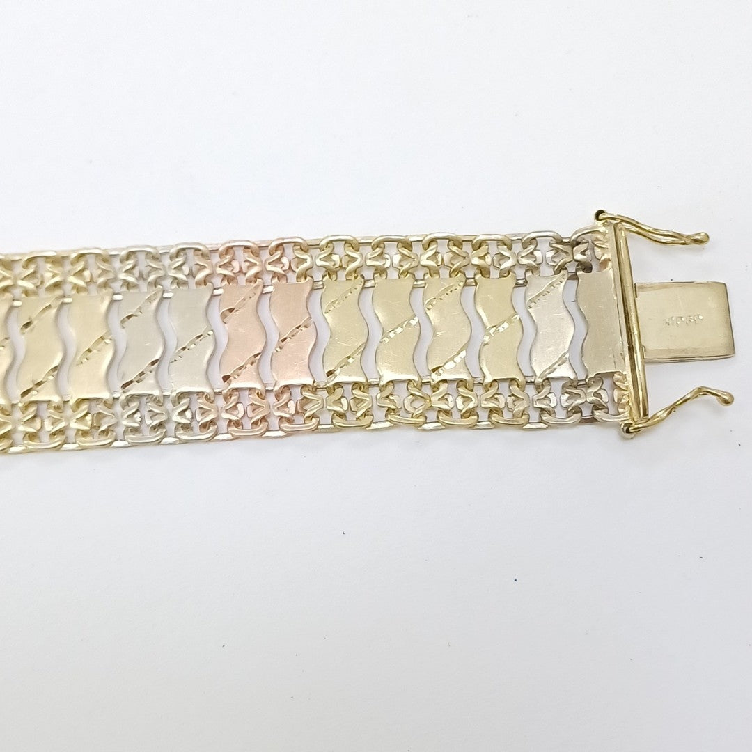 PULSERA ORO,ORO COMBINADO 14 K 25,30 GRMS (SEMINUEVO)