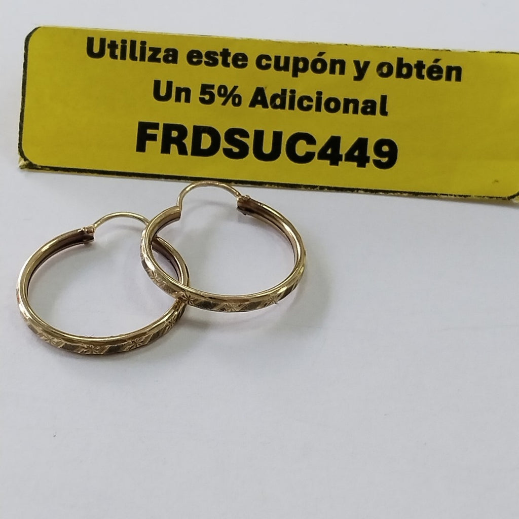 ARRACADAS PAR ORO 10 K 1.7 GRMS (SEMINUEVO)