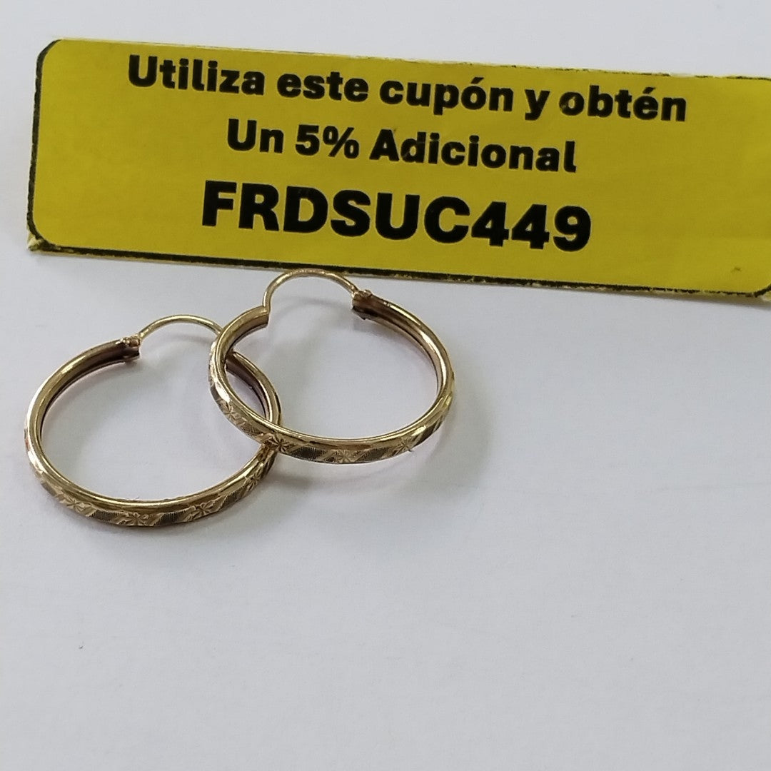 ARRACADAS PAR ORO 10 K 1.7 GRMS (SEMINUEVO)