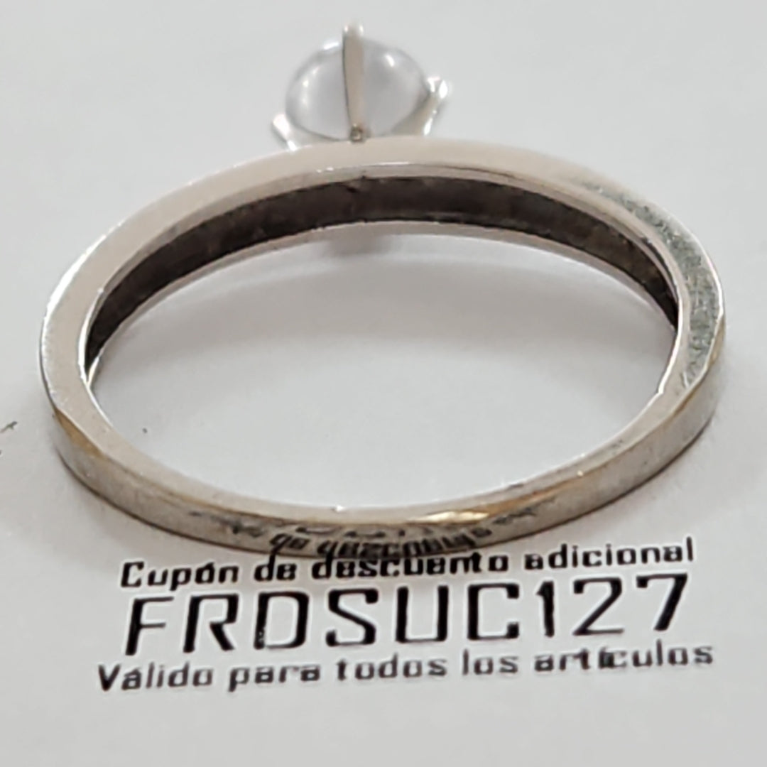 SOLITARIO ORO BLANCO 14 K 2.2 GRMS (SEMINUEVO)
