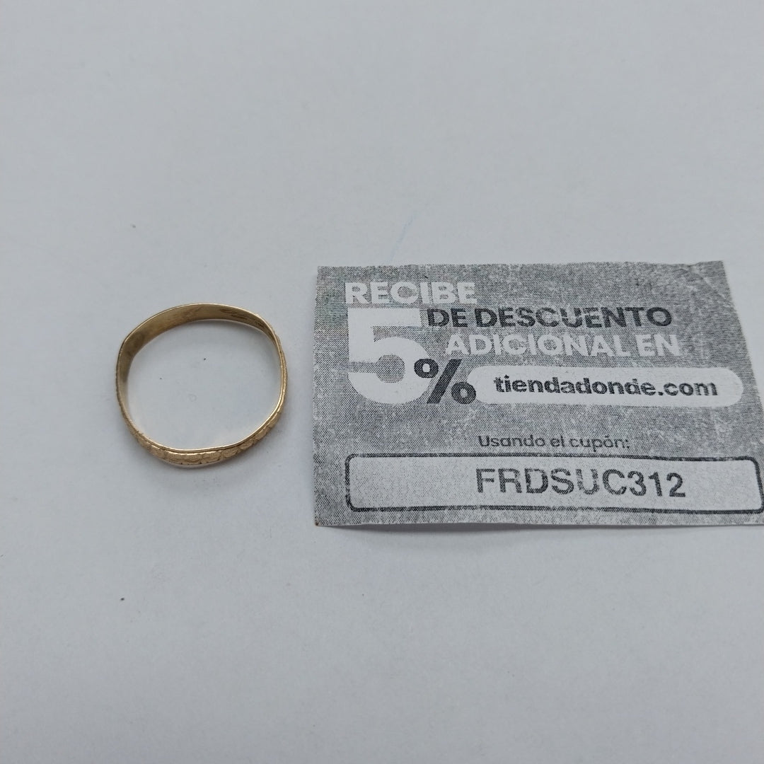 ARGOLLA ORO 10 K 1.2 GRMS (SEMINUEVO)