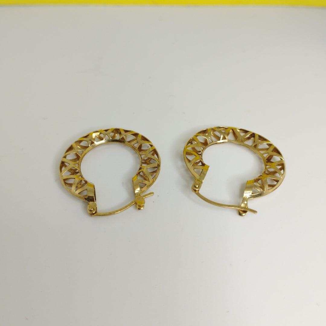 ARRACADAS PAR ORO 10 K 2.8 GRMS (SEMINUEVO)